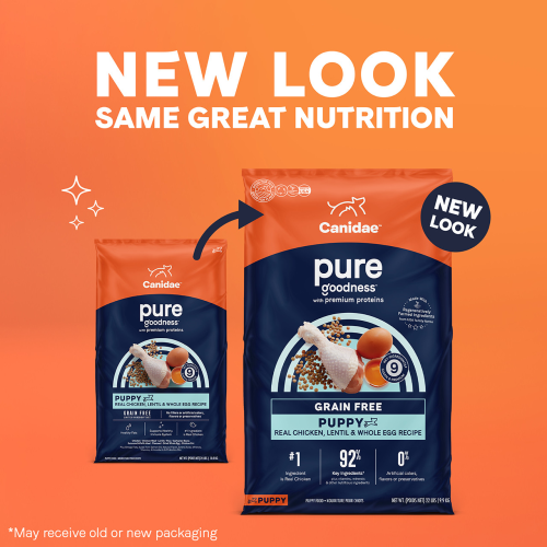 Canidae Dog PURE Grain Free Dry Puppy Food with Chicken, Lentil & Whole Egg 無穀物幼犬配方 22LB (原價$810) (1560A) (訂貨需時3-5天)